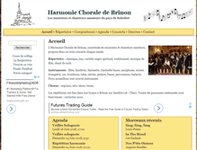 Tablet Screenshot of harmonie-chorale-brinon.com